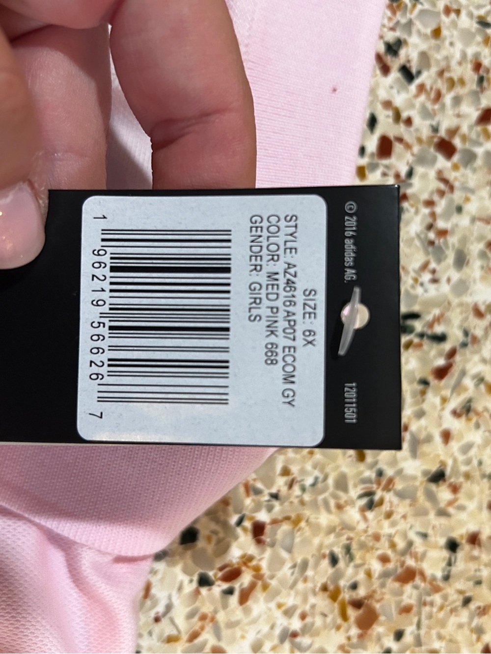 Girls’ Adidas SS RUFFLE POLO DRESS - Picture 7 of 7